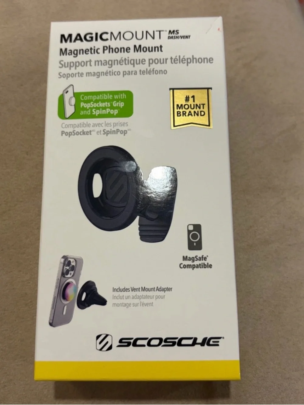 Scosche MagicMount MS Magnetic Phone Mount - Black